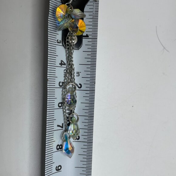 Sterling & Crystal Earrings - Picture 6 of 6